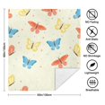thumbnail image 5 of Butterfly 50x60 Inch Double-Layer Lamb Fleece Throw Blanket – Super Soft & Cozy Flannel with Lamb Wool Backing, Warm Anti-Pilling Plush Blanket for Couch, Bed, Sofa, 5 of 5