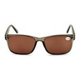 thumbnail image 4 of Large Men Premium Rectangular Tinted Reading Glasses Optical Frame Reader Spring Hinge Sunglasses UV400 +1.25, 4 of 5