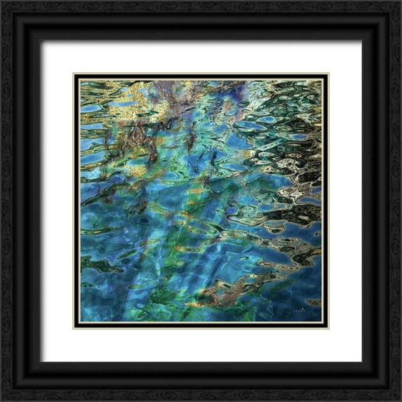 Sophie 6 12x12 Black Ornate Wood Framed with Double Matting Museum Art Print Titled - Deep End