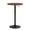 Red, variant on LiteHaven Pub Round Table Silver Stripe Top with Black Leg and Base, Bar Table 27.5"- 36"Height Adjustable with 360° Swivel, Cocktail Bistro Table for Dining Bistro Cafe Home Bar,Black