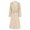 Beige, variant on Yartina Womens Classic Long Trench Coat Lapel Collar Open Front Belted Peacoat Fall Winter Windproof White L