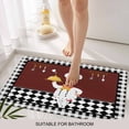 thumbnail image 3 of Red Kitchen Chef Door Mat&nbsp;Indoor Outdoor Entrance, Non Slip Rug for Kitchen Bathroom Entryway Rug, Black Plaid Gourmet Food Vintage Washable Doormat Floor Mat for Office Home Decor 24x36 Inch, 3 of 8