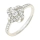 thumbnail image 1 of Fiudx Ofertas y liquidaciones Collar con anillo de amistad de cuatro hojas con personalidad de moda femenina abierta Cadena de clavícula femenina, 1 of 1