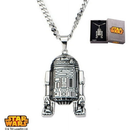 Disney Stainless Steel R2D2 Pendant 24