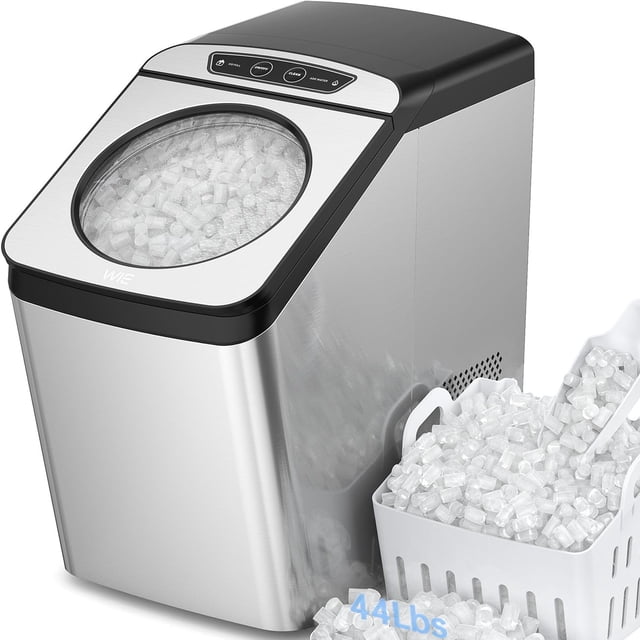 Máquina de hielo WIE Nugget para encimera, 20 kg/24 horas, autolimpiante