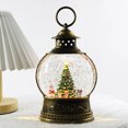 thumbnail image 4 of Christmas Snow Globes Glittering Christmas Music Box Snowman Christmas Trees Battery Operated Christmas Lanterns For Indoor Holiday Table Party Gifts, 4 of 8