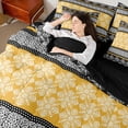 thumbnail image 4 of Feelyou Hippie Boho Damask Twin Bedding Sets 7-Piece, Retro Bohemian Bedding Comforter Set, 4 of 8