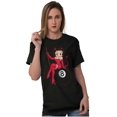 thumbnail image 4 of Cute Betty Boop Devil 8 Ball Cartoon Short Sleeve Women's Graphic Tee Brisco Brands S, 4 of 5