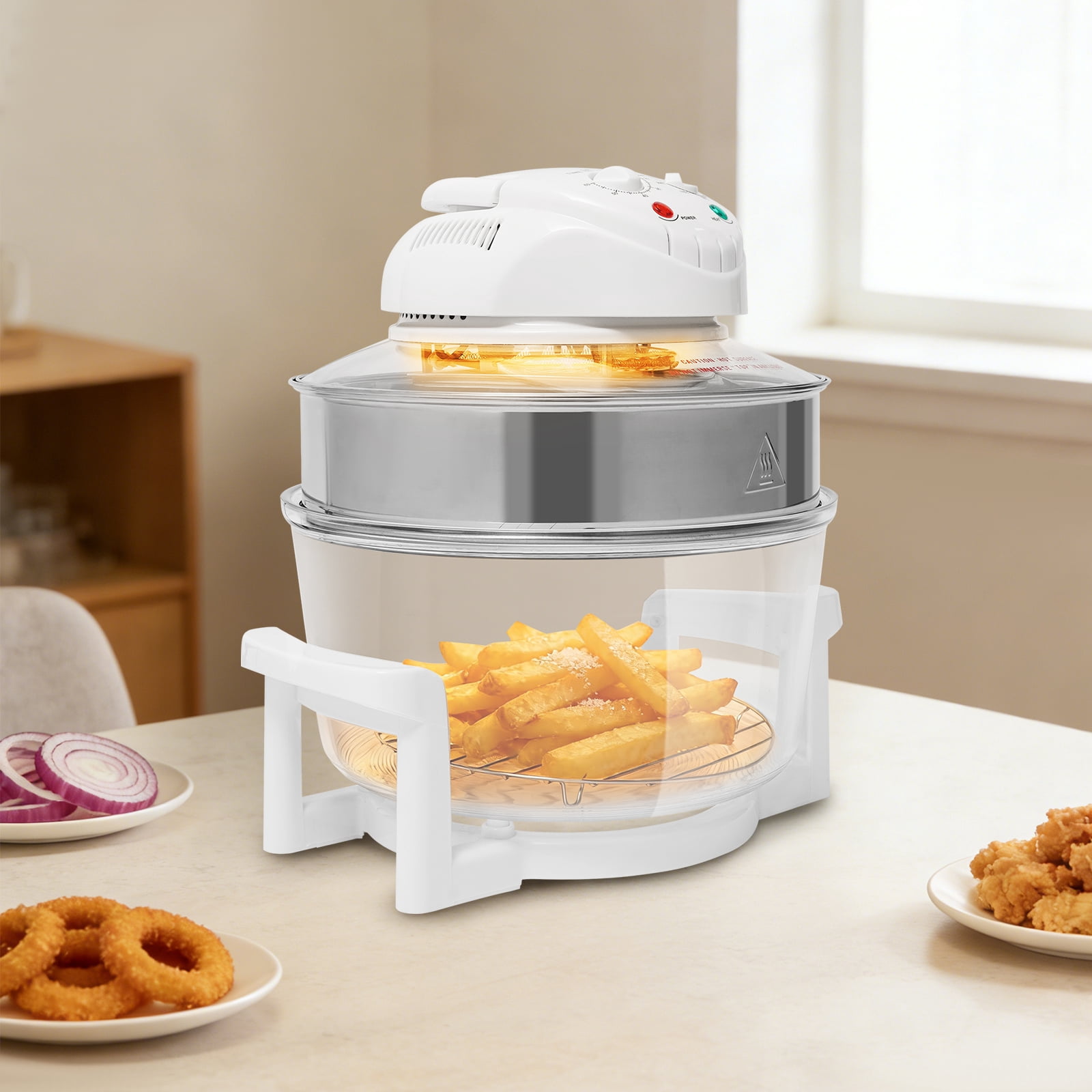 Multifunction Air Fryer Electric Cooker Infrared Turbo Air Fryer Convection Oven Roaster Turbo Convection Oven Roaster Heating Convection Toaster for Home and Restaurant