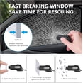 thumbnail image 2 of Jinsinto 2 in 1 Window Breaker with Belt Cutter Tool and Rescue Hammer for Buses, 77*36*22mm, 2 of 5