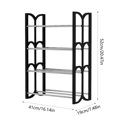 thumbnail image 3 of 4-Tier Shoe Storage for Garage Closet Shoe Rack, Shoes Racks Floor Shoe Rack for Closets, Shoe Organizers for Entryway Shoe Shelf,Black, 3 of 9