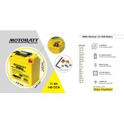 MB9U Motobatt 12V AGM Battery