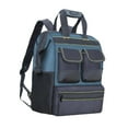 thumbnail image 3 of Mochila para herramientas al aire libre, bolsa de transporte, múltiples bolsillos con respaldo acolchado para sitio de construcción, organizador de he, 3 of 8