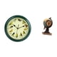 thumbnail image 5 of Reloj de mesa colgante de pared con diseño de pájaros y globo melódico, adorno artesanal de arte moderno, marco verde decorativo para dormitorio, ofic, 5 of 8