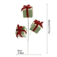 thumbnail image 3 of Christmas Gift Picks, Holiday Floral Stems for Wreaths and Centerpieces, Fabric Gift Box Spray Ornaments for Tree Decorating, Floral Arrangements,Christmas Craft Home Decor Projects, 3 of 7