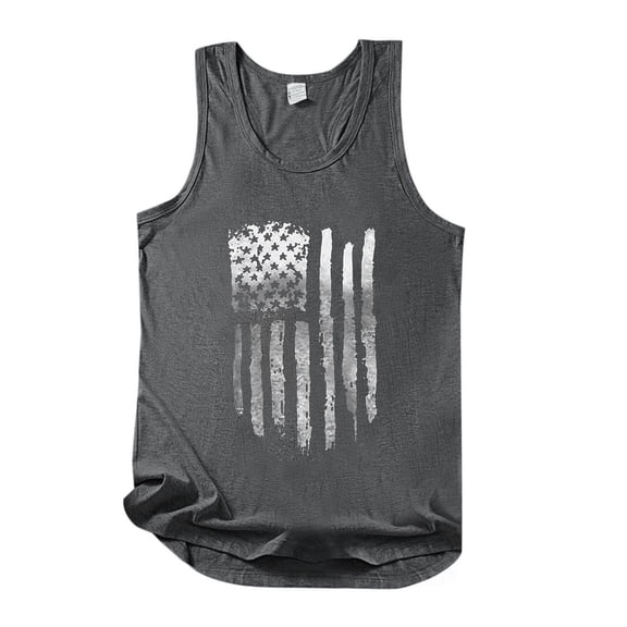 DHFJKG Tank Tops For Women America's 250th Anniversary Sleeveless Crew Neck US National Flag Graphic Tee Soft Top