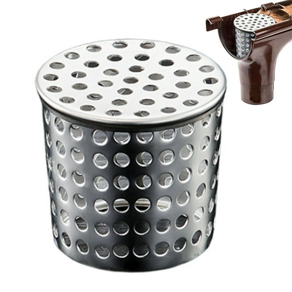 Stainless Steel Gutter Guard, Leaf Filter, Screen, Downspout, Drain Pipe Cover 83mm
