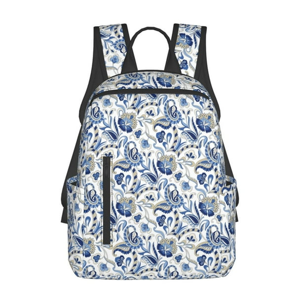 Easygdp Blue Paisley para Easygdp Yak - Mochila Casual Ligera y Resistente para Viaje y Senderismo para Hombres y Mujeres