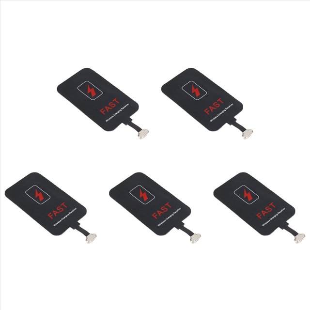 5X Receptor InaláMbrico de 10 W Adecuado para Receptor de TeléFono MóVil Type-C 2A Receptor de Carga RáPida