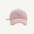thumbnail image 4 of Yuanlong Unisex Baseball Cap Heart Embroidered Cap Soft Top Adjustable Sizes Stylish Minimalist Hiking Headwear, 4 of 4