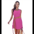 thumbnail image 3 of Vestido Informal con Cordón para Mujer, Color Rojo Rosa, Talla XXL, 3 of 7