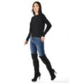 thumbnail image 2 of Sueter de manga con botones Roman Fashion /Juvenil, 4001 (Negro) negro M, 2 of 6