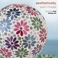 thumbnail image 4 of Alpine Corporation 10" Glass Mosaic Floral Gazing Globe, Multicolor, 4 of 12