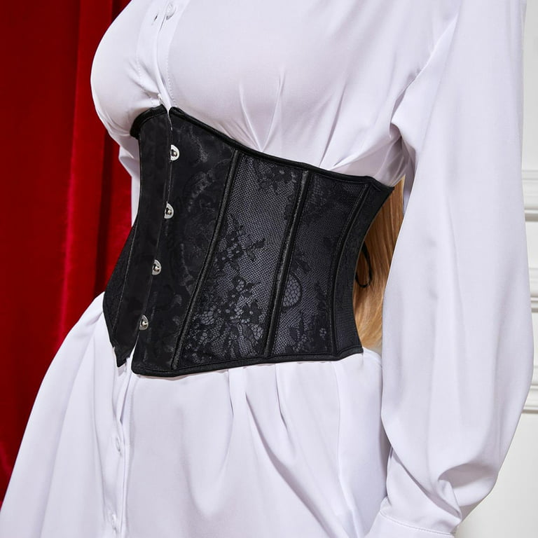 under Shirts for Women Womens Bustier Corset Top Eyelet Fashion