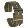thumbnail image 1 of Marrón Caqui Nylon Reloj Correa 24mm Ancho Suave y Cómodo Premium Nylon Correa con Hebilla Negra, Universal Reemplazo Lienzo Reloj Correa, 1 of 7