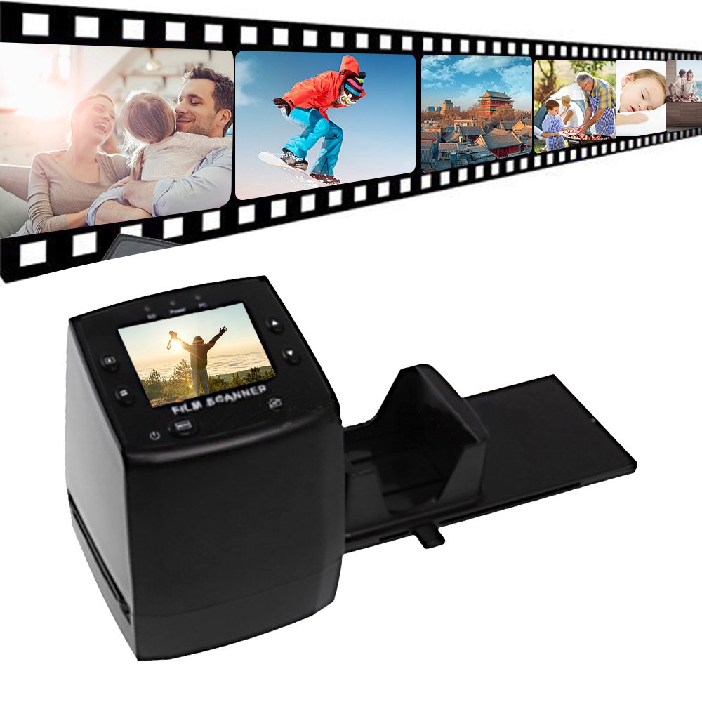 Mini Digital 35mm 135mm Negative Slide Film Scanner Converter Photo Digital Image Viewer with 2.