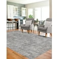 thumbnail image 3 of Unique Loom Portland Collection Area Rug - Woodburn (5' 3" x 8' Rectangle Gray/Ivory), 3 of 9