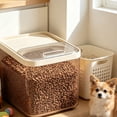 thumbnail image 4 of Dog Food Storage Container, 10 Lbs Airtight Pet Food Containers, Cat Food Container Dispenser Bin, For Dog Cat and Other Pet Food Storage Bin with Measuring Cu, 4 of 5