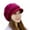 Wine, variant on Fashion Women Hat Winter Skullies Knitted Hats Cap WE Women's Shawl Hats with Bows Clear Umbrella Hat with Bling Hats for Women Sports Shawl Or Scarf Ladies Beach Hat Women Tennis Visor Visor Trendy