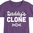 thumbnail image 3 of Instant Message - Daddy's Clone - Toddler & Youth Girls Short Sleeve Graphic T-Shirt, 3 of 6