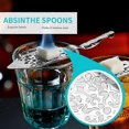 thumbnail image 5 of 2 Pieces Absinthe Spoons, Stainless Steel Absinthe Cocktail Spoons Making Kit Gothic Absinthe Fountain, 5 of 5