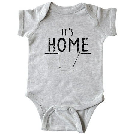 

Inktastic It s Home- State of Arkansas Outline Distressed Text Gift Baby Boy or Baby Girl Bodysuit