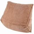 thumbnail image 6 of Reading Backrest Cushion Wedge Pillow Back Cushion Lumbar Pad Bed Office Chair Rest Pillow Back Support Pillow(Coffee), 6 of 8