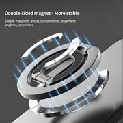 Magnetic Phone Stand Double-Sided Adjustable Kickstand, 360° Rotatable Ring Holder for Magnetic Phones
