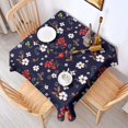 thumbnail image 2 of Pioneer Flower Floral Print Pattern Square Tablecloth, Waterproof Wipeable Spillproof Washable Table Cover for Home Kitchen Party Decor, 60"x60", 2 of 6