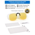 thumbnail image 5 of TINHAO Clip On Sunglasses Polarized Photochromic Over Prescription Glasses, UV400 Protection Flip Up Lens for Men Women, Day Night Driving Anti Glare, 4 Colors Available, Lightweight, 5 of 8