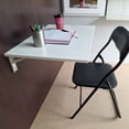 thumbnail image 7 of BonChoice Wall Mounted Folding Table and Computer Desk, White, 7 of 7
