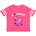 thumbnail image 3 of Inktastic I Love Hippos with Pink Hippo and Flowers Boys or Girls Toddler T-Shirt, 3 of 5