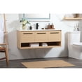 thumbnail image 2 of 48 inch single bathroom vanity in maple with backsplash, 2 of 8