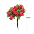 thumbnail image 4 of Leadrop 1 Bouquet Artificial Flower 12 Rose Heads DIY Craft Home Party Wedding Decor, 4 of 11