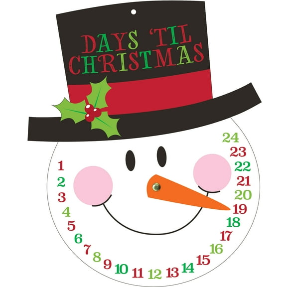 Snowman Christmas Countdown Cutout, 1 pack