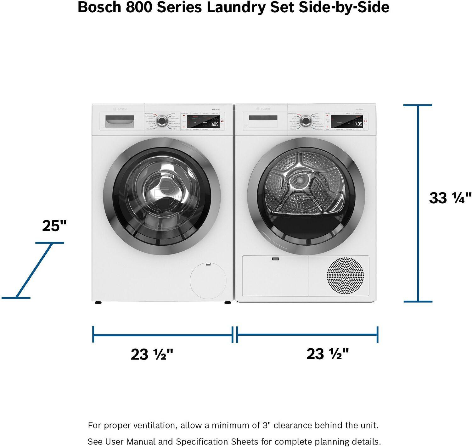Bosch Wtg865h4uc 800 Series 24" Wide 4.0 Cu. Ft. Energy Star Certified Electric Dryer - - image 4 of 5