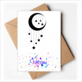 thumbnail image 1 of Moon Star Pendant Decoration Welcome Back Greeting Cards Envelopes Blank, 1 of 3