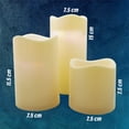 thumbnail image 2 of Velas LED Parpadeantes Con Control Remoto 3 Pzs CHIC-FANTASY CHIC-FANTASY Luces De Colores Cálidos Y Fríos, 2 of 5
