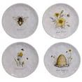 thumbnail image 2 of Certified International Bee Sweet 8.5 Salad/Dessert Plates, Set of 4 Assorted Designs, Multi Colored, 2 of 2