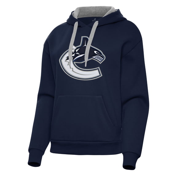 Women's Antigua Navy Vancouver Canucks Victory Pullover Hoodie